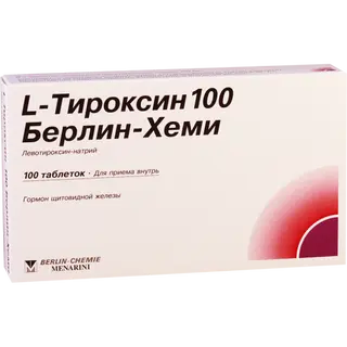 ლ-თიროქსინი ბერლინ-ჰემი ტაბლეტი 100მკგ #100 0 L-Thyroxin tab 100mkg #100