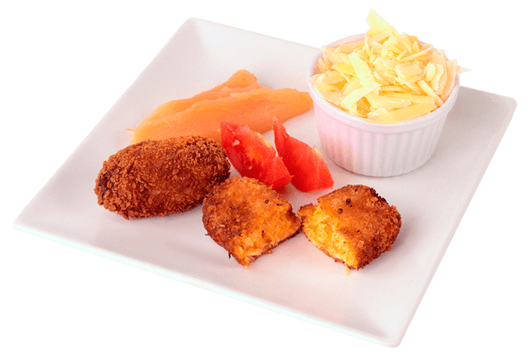 Croqueta de chistorra con camembert (1 ud)
