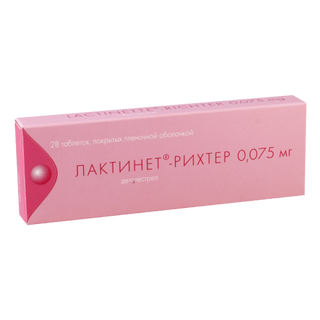 ლაქტინეტი ტაბლეტი 0.075მგ #28 0 Lactinete tab 0.075mg #28
