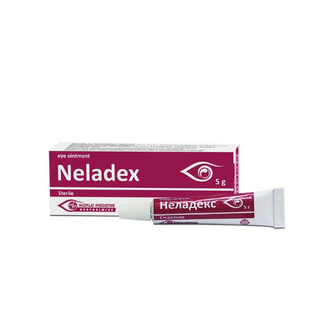 ნელადექსი მალამო თვალის 5გრ ტუბი #1 0 Neladex eye ointment 5gr #1