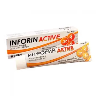 ინფორინი აქტივი გელი 50მგ+30მგ 40გრ ტუბი #1 0 Inforin active gel 40gr #1