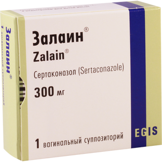 ზალაინი სანთელი ვაგინალური 300მგ #1 0 Zalain vag supp 300mg #1
