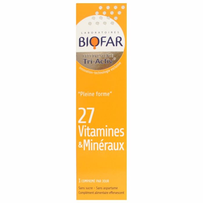 Biofar 27 vitamines&mineraux, 15 šumećih tableta