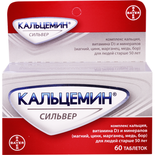 კალცემინი სილვერი ტაბლეტი #60 0 Calcemin silver tab #60
