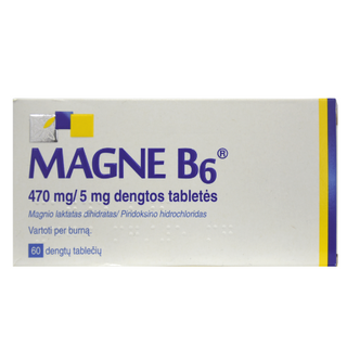 მაგნე B-6 ტაბლეტი #60 0 Magne B-6 tab #60