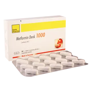 მეტფორმინი დენკი ტაბლეტი 1000მგ #30 0 Metformin Denk 1000mg tab #30