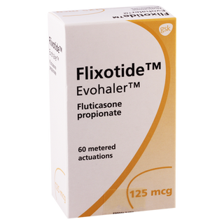 ფლიქსოტიდი აეროზოლი საინჰალაციო 125მკგ/1დოზა 60დოზა ფლაკონი #1 0 Flixotide evohaler 125mkg/1doz 60doz