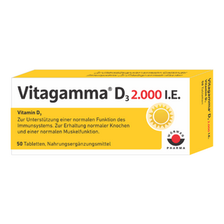 ვიტაგამა დ3 ტაბლეტი  2000სე #50 0 Vitagamma D-3 tab 2000 IE #50