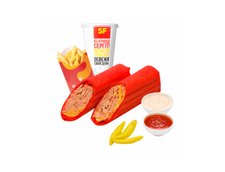 Комбо Шаурма острая 2-ная порция ассорти