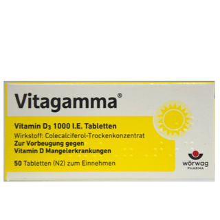 ვიტაგამა დ3 ტაბლეტი  1000სე #50 0 Vitagamma D-3 tab 1000IU #50