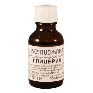 გლიცერინი ხსნარი გარეგანი 85% 25გრ ფლაკონი #1 0 Glycerinum 85% 25.0 #1