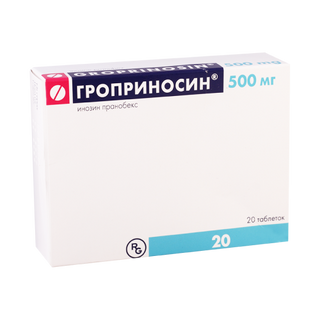 გროპრინოსინი ტაბლეტი 500მგ #20 0 Groprinosin tab 500mg #20
