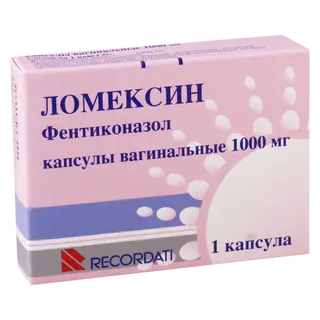 ლომექსინი კაფსულა ვაგინალური 1000მგ #1 0 Lomexin caps vagin 100mg #1