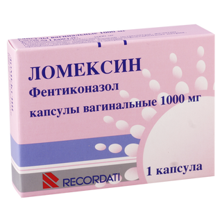 ლომექსინი კაფსულა ვაგინალური 1000მგ #1 0 Lomexin caps vagin 100mg #1