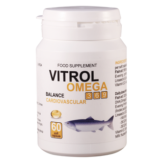 ვიტროლი ომეგა 3.6.9 კაფსულა #60 0 vitrol Omega 3.6.9 caps #60