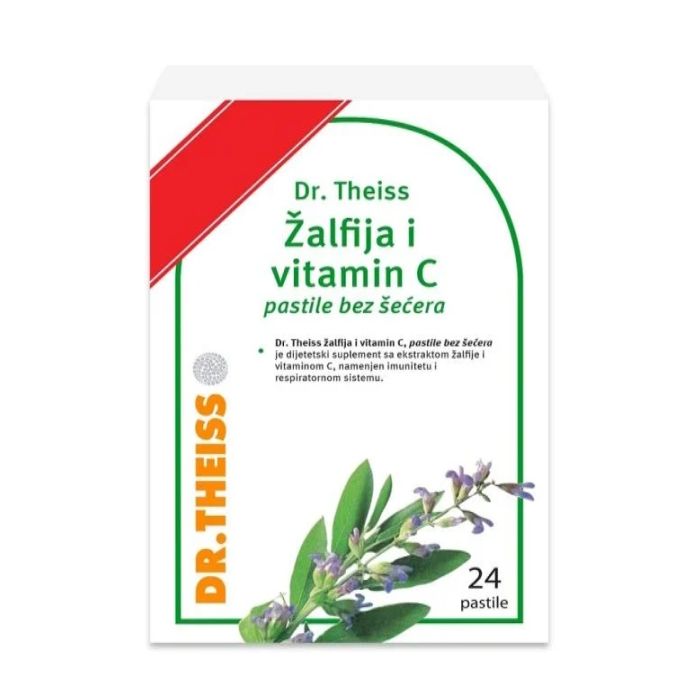 *Dr. Theiss Zalfija i Vitamin C pastile bez secera, 24kom.