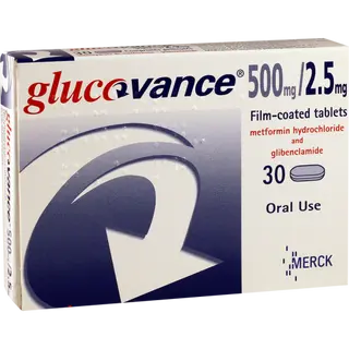 გლუკოვანსი ტაბლეტი 500მგ+2.5მგ #30 0 Glucovance tab 500mg+2.5mg #30
