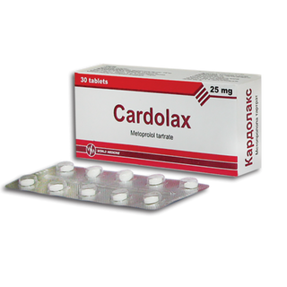 კარდოლაქსი ტაბლეტი  25მგ #30 0 Cardolax tab 25mg #30