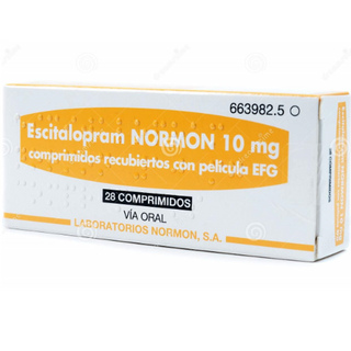 ესციტალოპრამი ნორმონი ტაბლეტი 10მგ #28 0 Escitalopram NORMON tab 10mg #28