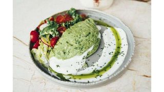 Roheline omlett fetajuustuga