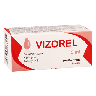 ვიზორელი წვეთები თვალის/ყურის 5მლ ფლაკონი #1 0 Vizorel eye/ear drops 5ml #1