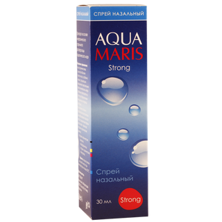 აქვა მარისი სტრონგი სპრეი ცხვირის 30მლ ფლაკონი #1 0 Aqua Maris strong 30ml nazal aerosol #1