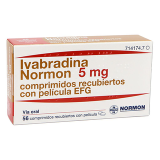 ივაბრადინი ნორმონი ტაბლეტი 5მგ #56 0 Ivabradina NORMON 5mg film-coated tablets №56