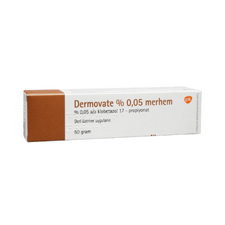 დერმოვეიტი მალამო 0.05% 50გრ ტუბი  #1 0 Dermovate 0.05% ointment 50gr #1/TR/