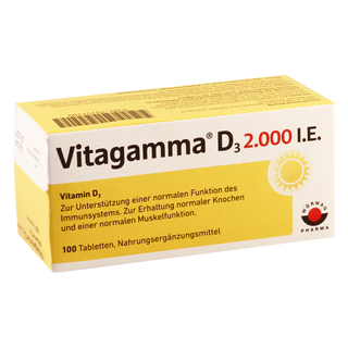 ვიტაგამა დ3 ტაბლეტი  2000სე #100 0 Vitagamma D-3 tab 2000 IU #100