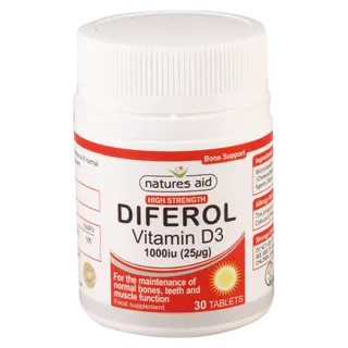 დიფეროლი ვიტ დ3 ტაბლეტი 1000სე #30 0 Diferol vitamin D3 tab #30