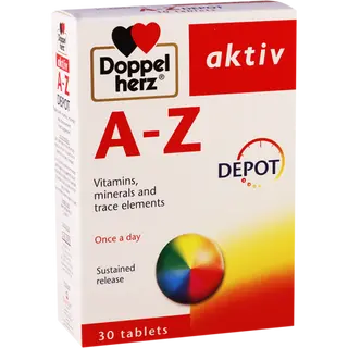 დოპელ ჰერც აქტივი ვიტ A-Z ტაბლეტი #30 0 Doppelherz activ vit A-Z #30