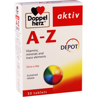 დოპელ ჰერც აქტივი ვიტ A-Z ტაბლეტი #30 0 Doppelherz activ vit A-Z #30