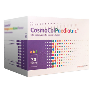 კოსმოკოლი პედიატრ ფხვნილი ორალური ხსნარის მოსამზადებლად 6.9 გრ პაკეტი #30 0 CosmoCol paediatric powder for oral solution sachets #30