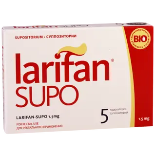 ლარიფანი სუპო სანთელი რექტალური 1.5მგ #5 0 Larifan supp 1.5mg rect #5