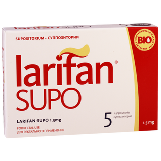 ლარიფანი სუპო სანთელი რექტალური 1.5მგ #5 0 Larifan supp 1.5mg rect #5