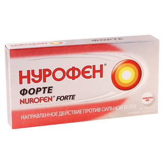 ნუროფენი ფორტე ტაბლეტი 400მგ #12 0 Nurofen tab forte 400mg #12