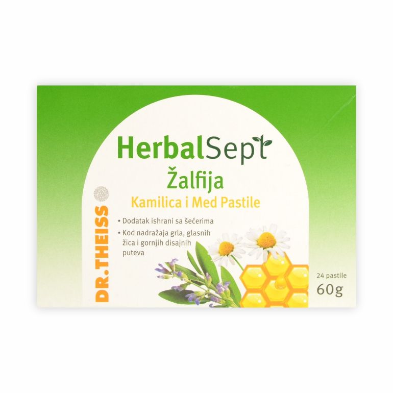 *Dr. Theiss Herbalsept Žalfija, Kamilica i Med, 24kom.