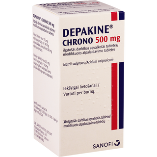 დეპაკინი ხრონო ტაბლეტი 500მგ #30 0 Depakine Chrono tab 500mg #30