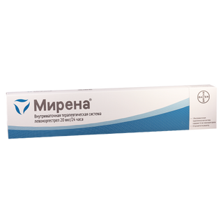 სპირალი-მირენა სპირალი 20მკგ/24სთ 52მგ #1 0 Mirena 20mkg/24 50g #1