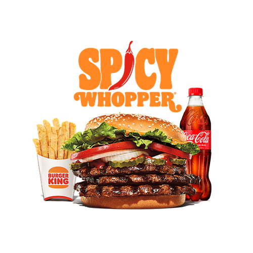 Menú Spicy Whopper® (3 carnes)