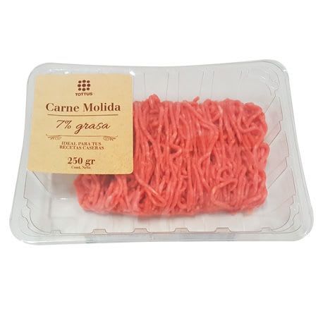 Carne Molida 7% Tottus 250 Gr