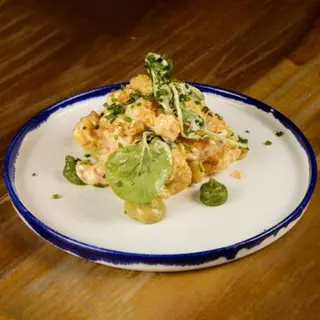 Langostinos en tempura