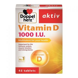 დოპელ ჰერც აქტივი ვიტ დ3 ტაბლეტი 1000სე #45 0 Doppel herz vit D-3 tab 1000IU #45