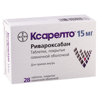 ქსარელტო ტაბლეტი 15მგ #28 0 Xarelto tab 15mg #28