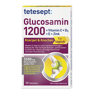 ტეტესეპტი გლუკოზამინი ტაბლეტი 1200მგ #30 0 Tetesepy Glucosamin 1200mg #30
