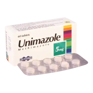 უნიმაზოლი ტაბლეტი 5მგ #60 0 Unimazol tab 5mg #60