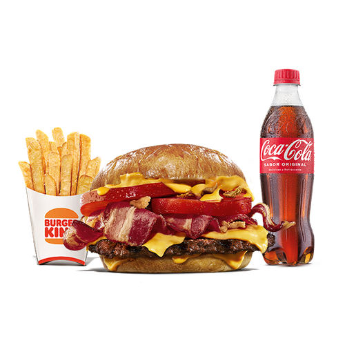 Menú Duo Bacon Cheddar (2 Carnes)