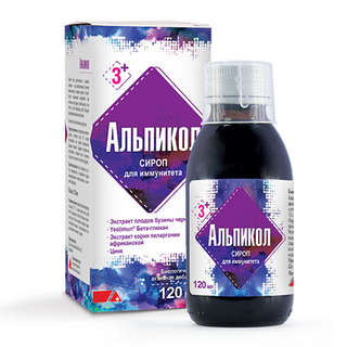 ალპიკოლი სიროფი 120მლ ფლაკონი #1 0 Alpikol syrup 120ml #1