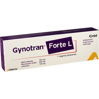 გინოტრანი ფორტე L სანთელი ვაგინალური #7 0 Gynotran forte L vag supp #7
