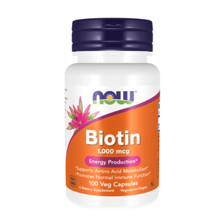 ნაუს ბიოტინი კაფსულა 1000მკგ #100 0 NOW BIOTIN 1000Mcg CAPS #100